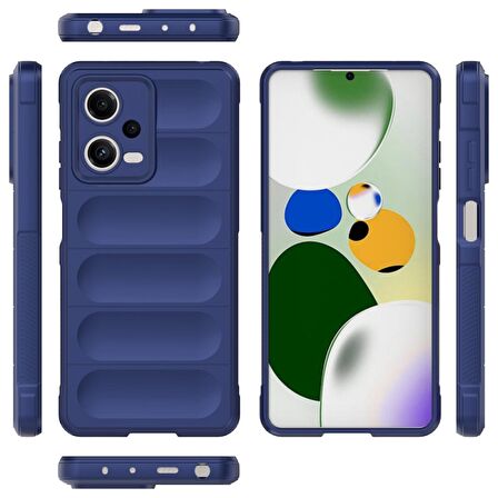 Xiaomi Poco X5 5G Kılıf Kamera Korumalı İçi Kadife Yumuşak Silikon Kapak + Ekran Koruma