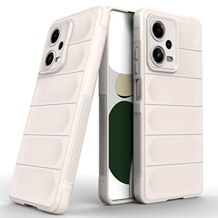 Xiaomi Poco X5 5G Kılıf Kamera Korumalı İçi Kadife Yumuşak Silikon Kapak + Ekran Koruma