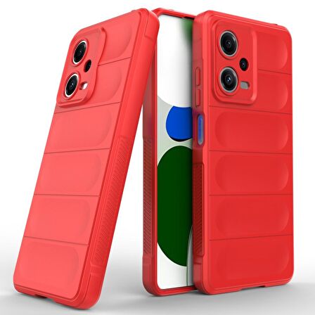 Xiaomi Poco X5 5G Kılıf Kamera Korumalı İçi Kadife Yumuşak Silikon Kapak + Ekran Koruma