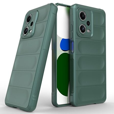 Xiaomi Poco X5 5G Kılıf Kamera Korumalı İçi Kadife Yumuşak Silikon Kapak + Ekran Koruma