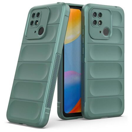 Xiaomi Poco C40 Kılıf Kamera Korumalı İçi Kadife Yumuşak Silikon Kapak + Ekran Koruma