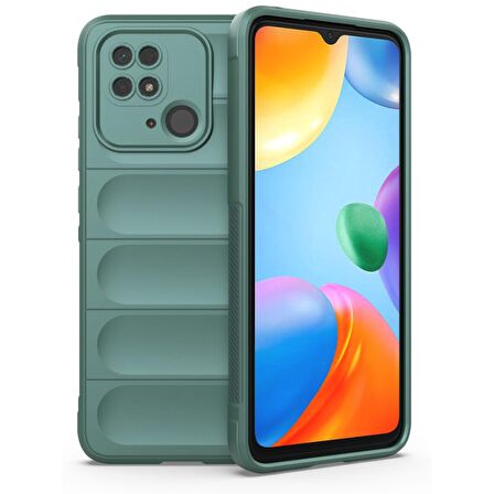 Xiaomi Poco C40 Kılıf Kamera Korumalı İçi Kadife Yumuşak Silikon Kapak + Ekran Koruma