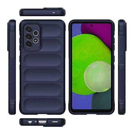 Samsung Galaxy A13 4G Kılıf Kamera Korumalı İçi Kadife Yumuşak Silikon Kapak + Ekran Koruma