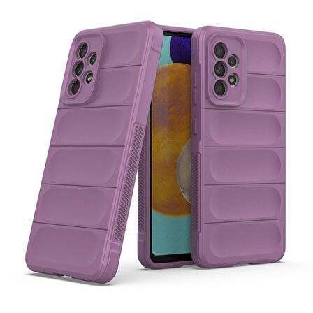 Samsung Galaxy A52S Kılıf Kamera Korumalı İçi Kadife Yumuşak Silikon Kapak + Ekran Koruma