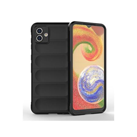 Samsung Galaxy A04 Kılıf Kamera Korumalı İçi Kadife Yumuşak Silikon Kapak + Ekran Koruma