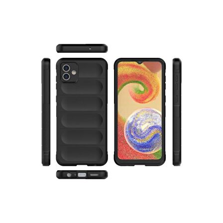 Samsung Galaxy A04 Kılıf Kamera Korumalı İçi Kadife Yumuşak Silikon Kapak + Ekran Koruma