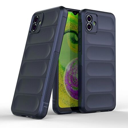 Samsung Galaxy A04 Kılıf Kamera Korumalı İçi Kadife Yumuşak Silikon Kapak + Ekran Koruma