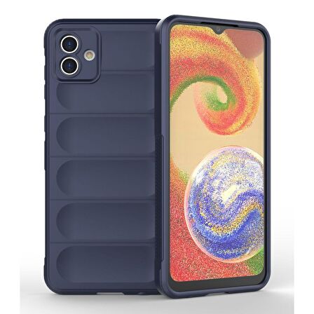 Samsung Galaxy A04 Kılıf Kamera Korumalı İçi Kadife Yumuşak Silikon Kapak + Ekran Koruma