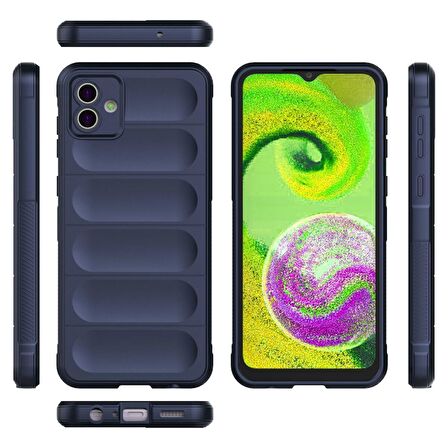 Samsung Galaxy A04 Kılıf Kamera Korumalı İçi Kadife Yumuşak Silikon Kapak + Ekran Koruma