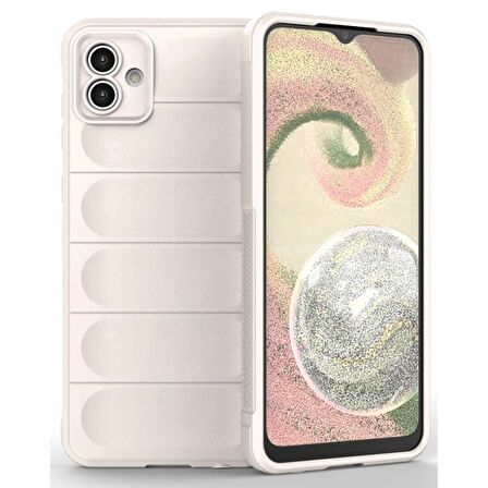 Samsung Galaxy A04 Kılıf Kamera Korumalı İçi Kadife Yumuşak Silikon Kapak + Ekran Koruma