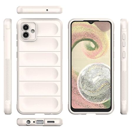 Samsung Galaxy A04 Kılıf Kamera Korumalı İçi Kadife Yumuşak Silikon Kapak + Ekran Koruma