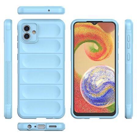 Samsung Galaxy A04 Kılıf Kamera Korumalı İçi Kadife Yumuşak Silikon Kapak + Ekran Koruma
