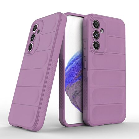 Samsung Galaxy A54 5G Kılıf Kamera Korumalı İçi Kadife Yumuşak Silikon Kapak + Ekran Koruma