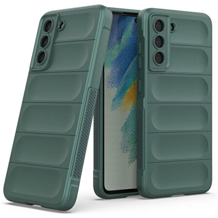 Samsung Galaxy S22 Plus Kılıf Kamera Korumalı İçi Kadife Yumuşak Silikon Kapak + Ekran Koruma
