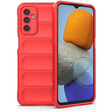 Samsung Galaxy M23 Kılıf Kamera Korumalı İçi Kadife Yumuşak Silikon Kapak + Ekran Koruma