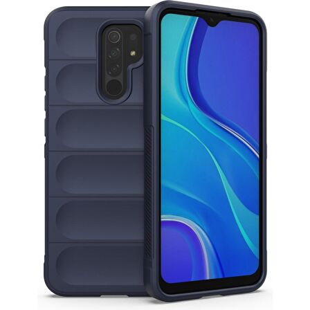 Xiaomi Redmi 9 Kılıf Kamera Korumalı İçi Kadife Yumuşak Silikon Kapak + Ekran Koruma
