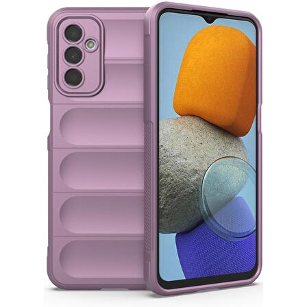 Samsung Galaxy M23 Kılıf Kamera Korumalı İçi Kadife Yumuşak Silikon Kapak + Ekran Koruma