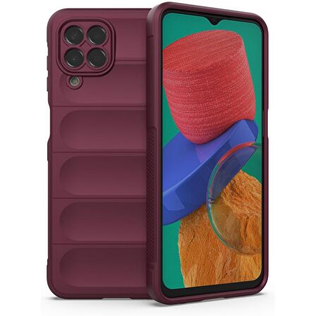 Samsung Galaxy M33 Kılıf Kamera Korumalı İçi Kadife Yumuşak Silikon Kapak + Ekran Koruma