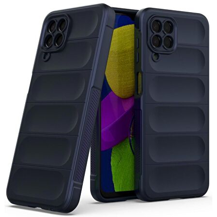 Samsung Galaxy M33 Kılıf Kamera Korumalı İçi Kadife Yumuşak Silikon Kapak + Ekran Koruma