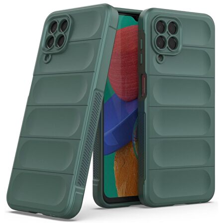 Samsung Galaxy M33 Kılıf Kamera Korumalı İçi Kadife Yumuşak Silikon Kapak + Ekran Koruma