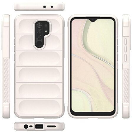 Xiaomi Redmi 9 Kılıf Kamera Korumalı İçi Kadife Yumuşak Silikon Kapak + Ekran Koruma