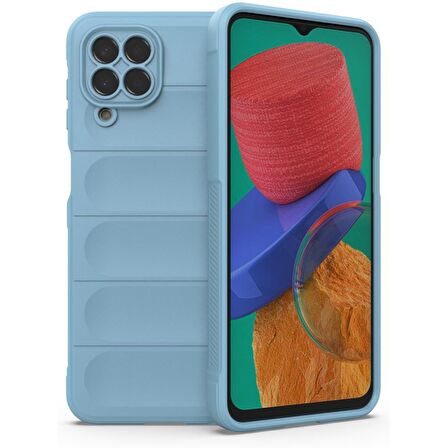 Samsung Galaxy M33 Kılıf Kamera Korumalı İçi Kadife Yumuşak Silikon Kapak + Ekran Koruma