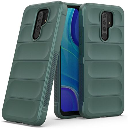 Xiaomi Redmi 9 Kılıf Kamera Korumalı İçi Kadife Yumuşak Silikon Kapak + Ekran Koruma