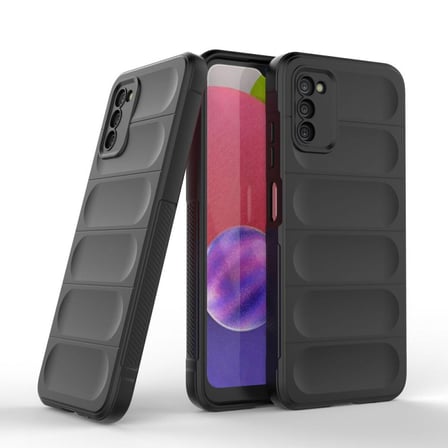 Samsung Galaxy A03S Kılıf Kamera Korumalı İçi Kadife Yumuşak Silikon Kapak + Ekran Koruma