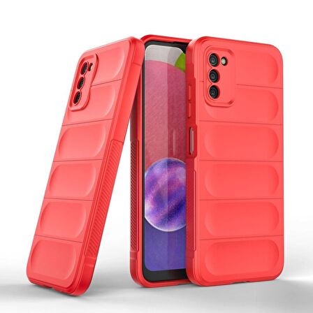 Samsung Galaxy A03S Kılıf Kamera Korumalı İçi Kadife Yumuşak Silikon Kapak + Ekran Koruma