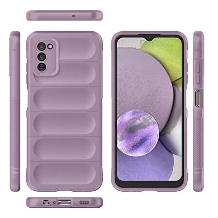 Samsung Galaxy A03S Kılıf Kamera Korumalı İçi Kadife Yumuşak Silikon Kapak + Ekran Koruma