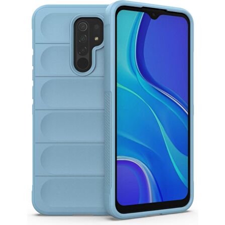 Xiaomi Redmi 9 Kılıf Kamera Korumalı İçi Kadife Yumuşak Silikon Kapak + Ekran Koruma