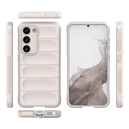 Samsung Galaxy S23 Plus Kılıf Kamera Korumalı İçi Kadife Yumuşak Silikon Kapak + Ekran Koruma