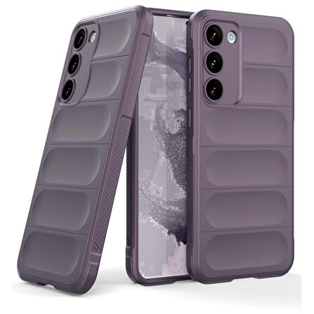 Samsung Galaxy S23 Plus Kılıf Kamera Korumalı İçi Kadife Yumuşak Silikon Kapak + Ekran Koruma