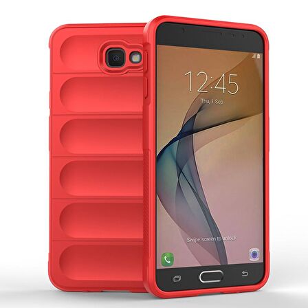 Samsung Galaxy J7 Prime Kılıf Kamera Korumalı İçi Kadife Yumuşak Silikon Kapak + Ekran Koruma