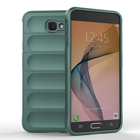 Samsung Galaxy J7 Prime Kılıf Kamera Korumalı İçi Kadife Yumuşak Silikon Kapak + Ekran Koruma
