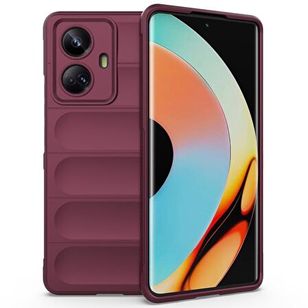 Realme C55 Kılıf Kamera Korumalı İçi Kadife Yumuşak Silikon Kapak + Ekran Koruma