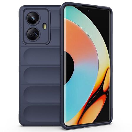 Realme C55 Kılıf Kamera Korumalı İçi Kadife Yumuşak Silikon Kapak + Ekran Koruma