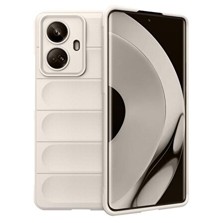 Realme C55 Kılıf Kamera Korumalı İçi Kadife Yumuşak Silikon Kapak + Ekran Koruma