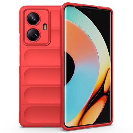 Realme C55 Kılıf Kamera Korumalı İçi Kadife Yumuşak Silikon Kapak + Ekran Koruma