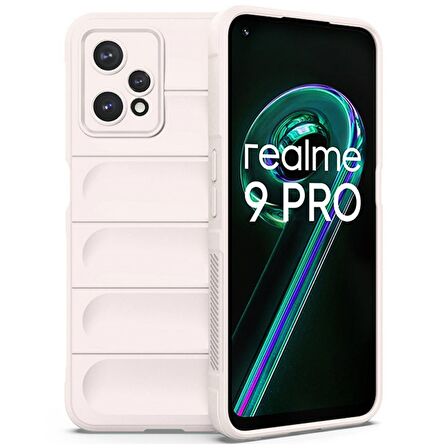 Realme 9 Pro 5G Kılıf Kamera Korumalı İçi Kadife Yumuşak Silikon Kapak + Ekran Koruma