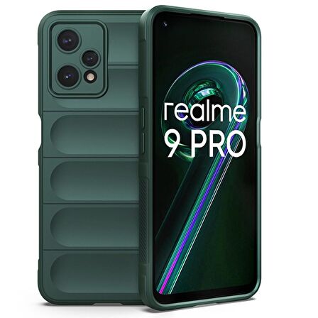 Realme 9 Pro 5G Kılıf Kamera Korumalı İçi Kadife Yumuşak Silikon Kapak + Ekran Koruma