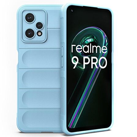 Realme 9 Pro 5G Kılıf Kamera Korumalı İçi Kadife Yumuşak Silikon Kapak + Ekran Koruma