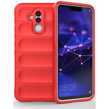 Huawei Mate 20 Lite Kılıf Kamera Korumalı İçi Kadife Yumuşak Silikon Kapak + Ekran Koruma