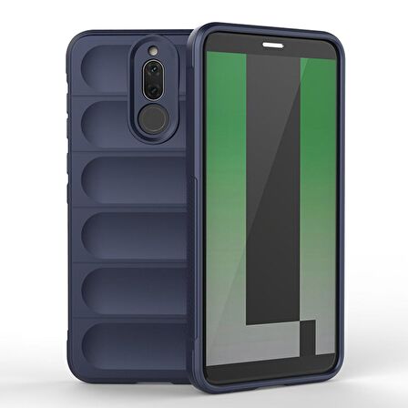 Huawei Mate 10 Lite Kılıf Kamera Korumalı İçi Kadife Yumuşak Silikon Kapak + Ekran Koruma