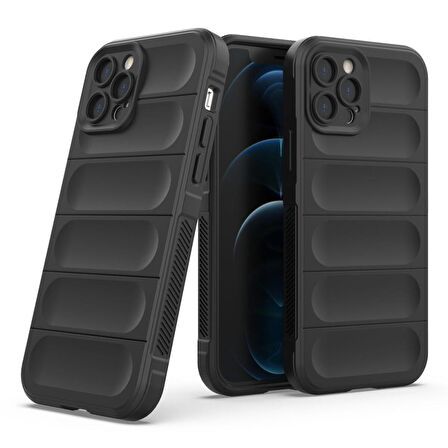 Apple iPhone 14 Pro Max Kılıf Kamera Korumalı İçi Kadife Yumuşak Silikon Kapak + Ekran Koruma