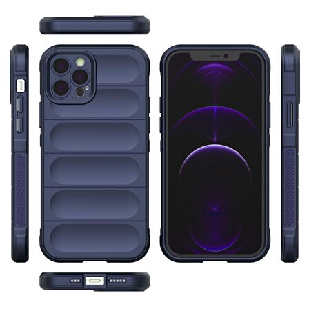 Apple iPhone 13 Pro Kılıf Kamera Korumalı İçi Kadife Yumuşak Silikon Kapak + Ekran Koruma