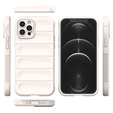 Apple iPhone 13 Pro Kılıf Kamera Korumalı İçi Kadife Yumuşak Silikon Kapak + Ekran Koruma