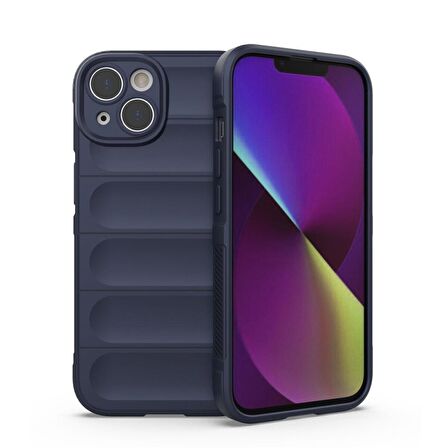 Apple iPhone 13 Kılıf Kamera Korumalı İçi Kadife Yumuşak Silikon Kapak + Ekran Koruma