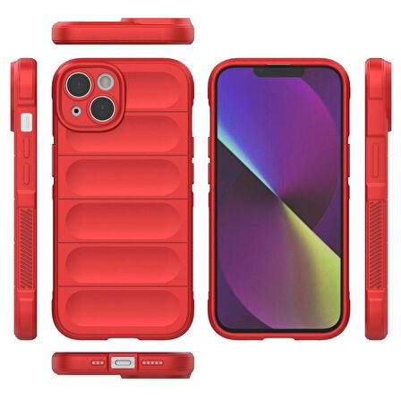 Apple iPhone 13 Kılıf Kamera Korumalı İçi Kadife Yumuşak Silikon Kapak + Ekran Koruma