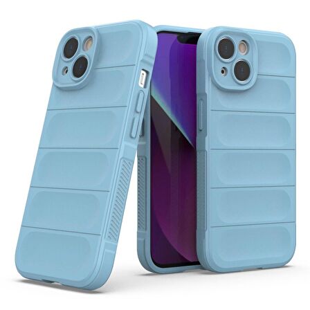 Apple iPhone 13 Kılıf Kamera Korumalı İçi Kadife Yumuşak Silikon Kapak + Ekran Koruma